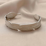 316L Stainless Steel Women's Bangles Silver Style Waterproof Lady Jewelry