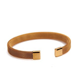 Stainless Steel Open Cuff Bangle Bracelets for Men Women