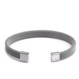 Stainless Steel Open Cuff Bangle Bracelets for Men Women