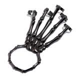 Punk Skeleton Hand Bone Bracelet Adjustable Goth Rock Wrist Accessory