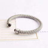 Golden Stainless Steel Wire Bangles for Women SZ-QCH-000
