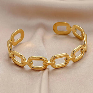 316L Stainless Steel Female Bangles Square Hollow Out Silver Bangle