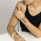 Hollow Butterfly Bangle for Women Wide Cuff Bracelet
