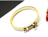 Luxury Women's Titanium Steel Bracelet for Holidays