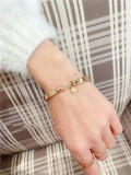 Luxury Women's Titanium Steel Bracelet for Holidays