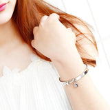 Luxury Women's Titanium Steel Bracelet for Holidays