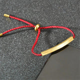 Leather Rope Perforated Bend Bracelet Jewelry