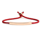 Leather Rope Perforated Bend Bracelet Jewelry