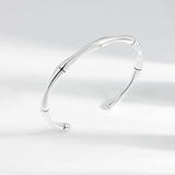 New Arrival Silver Bamboo Bracelets for Girlfriend Birthday
