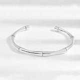 New Arrival Silver Bamboo Bracelets for Girlfriend Birthday