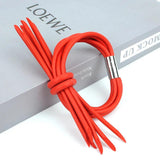 Gothic Multilayer Rubber Bracelet Rope Chain Jewelry