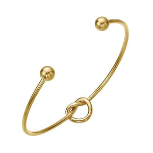 Heart-Shaped Tie Steel Bracelet Stylish Jewelry Gift For Women