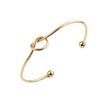 Heart-Shaped Tie Steel Bracelet Stylish Jewelry Gift For Women