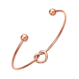 Heart-Shaped Tie Steel Bracelet Stylish Jewelry Gift For Women