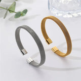 316L Stainless Steel C Shape Braided Mesh Titanium Steel Bracelet