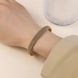316L Stainless Steel C Shape Braided Mesh Titanium Steel Bracelet