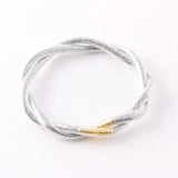 Glitter Filled Jelly Bangle Bracelets for Women Girls