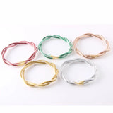 Glitter Filled Jelly Bangle Bracelets for Women Girls