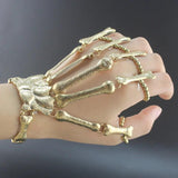 Nightclub Punk Skull Finger Bracelet Gothic Skeleton Hand Flexible Bracelets