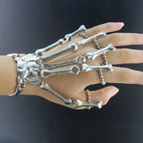 Nightclub Punk Skull Finger Bracelet Gothic Skeleton Hand Flexible Bracelets