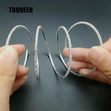 Spiral Arm Bracelet Silver Plated with Small Crystals