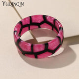 Vintage Geometric Resin Bracelets Wide Bangles Bracelet Femmes