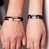 Faith Cross Bracelet Double Layer Silicone Stainless Steel Accessories