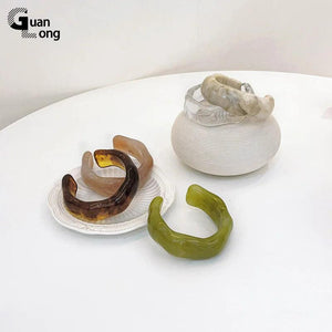 Colorful Acrylic Resin Wide Bangles for Women - Indian Party Jewelry