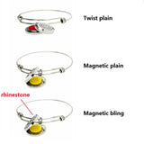 Breathe Stainless Steel Aroma Locket Bangle Essential Oils Diffuser Bracelet
