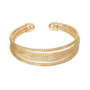 Bohemia Style Circle Bangles and Bracelets - 18K Rose