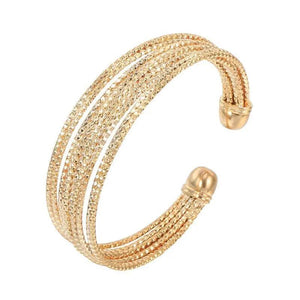 Bohemia Style Circle Bangles and Bracelets - 18K Rose
