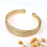 Bohemia Style Circle Bangles and Bracelets - 18K Rose