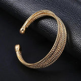 Bohemia Style Circle Bangles and Bracelets - 18K Rose