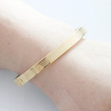 Women's Stainless Steel Cross Logo Bangle - Wedding Jewelry