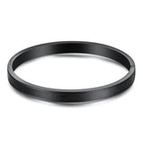 Women's Stainless Steel Cross Logo Bangle - Wedding Jewelry
