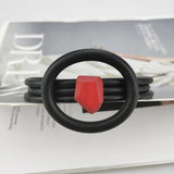 Wood Bracelets Women Charm Bangles Black Rubber Bracelet Female Gift