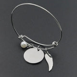 Heaven Remembrance Miscarriage Charm Bangle Bracelet