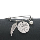 Heaven Remembrance Miscarriage Charm Bangle Bracelet