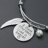 Heaven Remembrance Miscarriage Charm Bangle Bracelet
