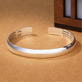 Buddhist Heart Bangles Silver Plated Bracelets SB200