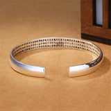 Buddhist Heart Bangles Silver Plated Bracelets SB200
