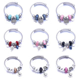DIY Pendants Beaded Bracelets Jewelry Stainless Steel Bracelet Heart Life Tree