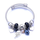 DIY Pendants Beaded Bracelets Jewelry Stainless Steel Bracelet Heart Life Tree