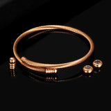 Twisted Cable Wire Bangle Vintage Cuff Jewelry