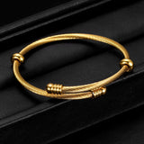 Twisted Cable Wire Bangle Vintage Cuff Jewelry