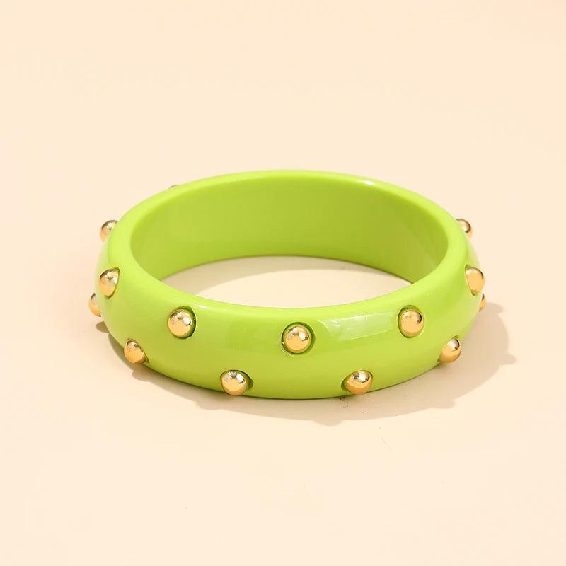 Vintage Resin Thin Bangles For Women Indian Jewellery Metal Bangles