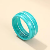 Vintage Resin Acrylic Wide Cuff Charms Big Circle Bracelet