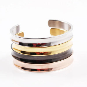 Rose Silver Cuff Bangles Bracelets Hand Accessories