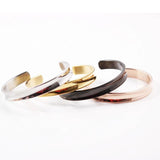 Rose Silver Cuff Bangles Bracelets Hand Accessories