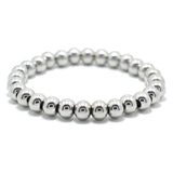 Stainless Steel Beaded Bracelet Biker Bicycle Stretchable Bracelet